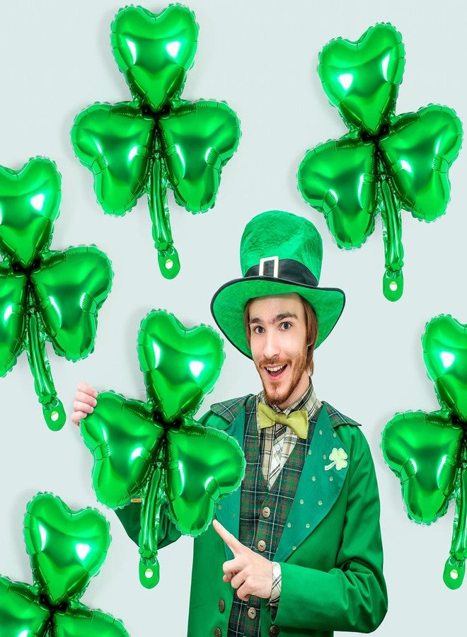 YOTHORN 12 Pcs St Patrick Day Balloons,18 Inch Shamrock Balloons,Clover Foil Balloon,Lucky Irish Balloon for Baby Shower Wedding Birthday St. Patricks Day Party Decorations - Image 3